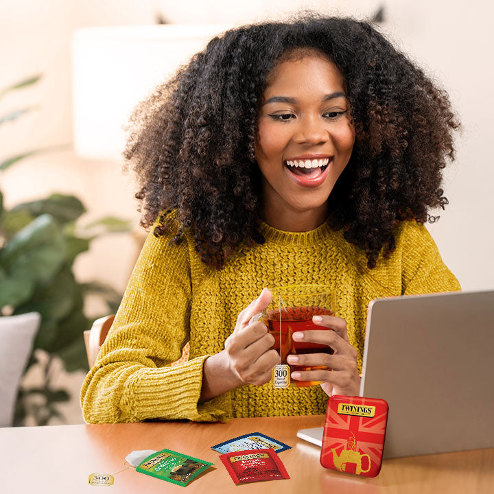 boîte de sachets de thé twinings pour le voyage - vert