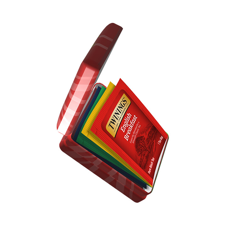 boîte de sachets de thé twinings pour le voyage - vert