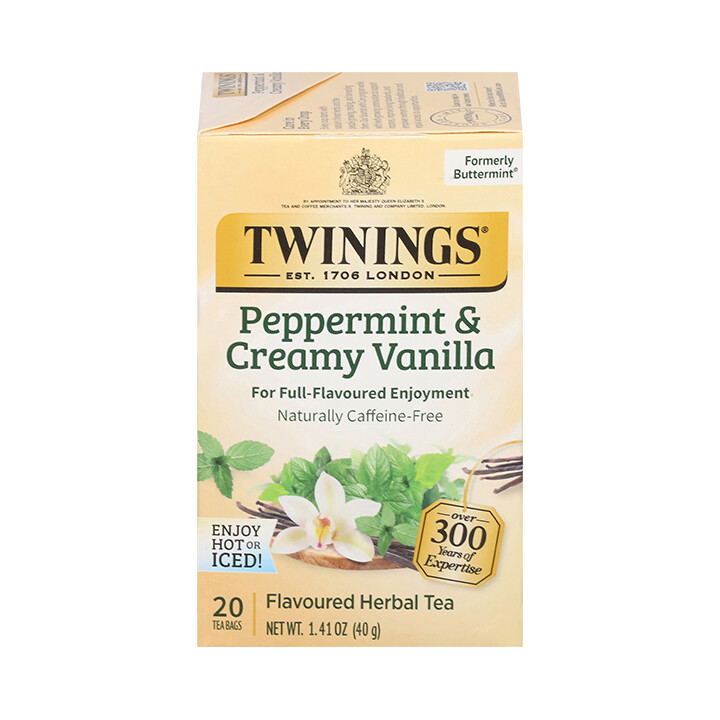 menthe poivrée et vanille crémeuse - buttermint - 20ct