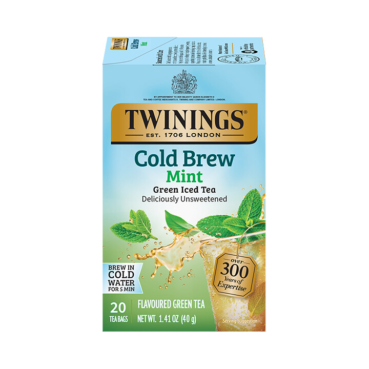 café infusé à froid vert et menthe - 20ct
